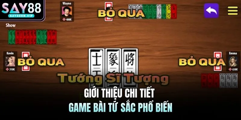 Game Bài Tứ Sắc SAY88 Thu Hút Triệu Thành Viên Chinh Phục